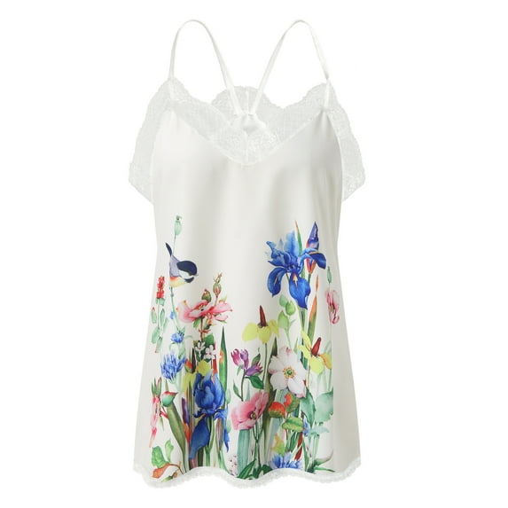 Aayomet Tank Top For Women Womens Tank Tops V Neck Basic Solid Color Casual Flowy Summer Sleeveless,Blue S