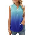 thumbnail image 1 of Aayomet Tank Tops NEW Tank Tops for Women, Cute Sleeveless V Neck Workout Tops Printed Running Casual T Shirts,Blue M, 1 of 5