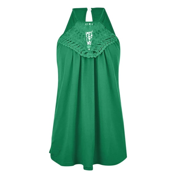 Aayomet Tank Tops Women Women's Sleeveless High Turtleneck Fitted Tank Top,Green L