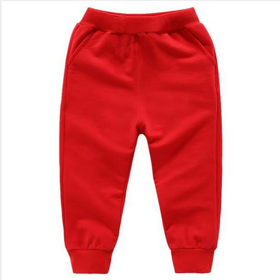Aayomet Teen Boys Sweatpants Boys Baby Winter Toddler Loose Bow Trousers Girls Boys Pants (Red, 3-4 Years)