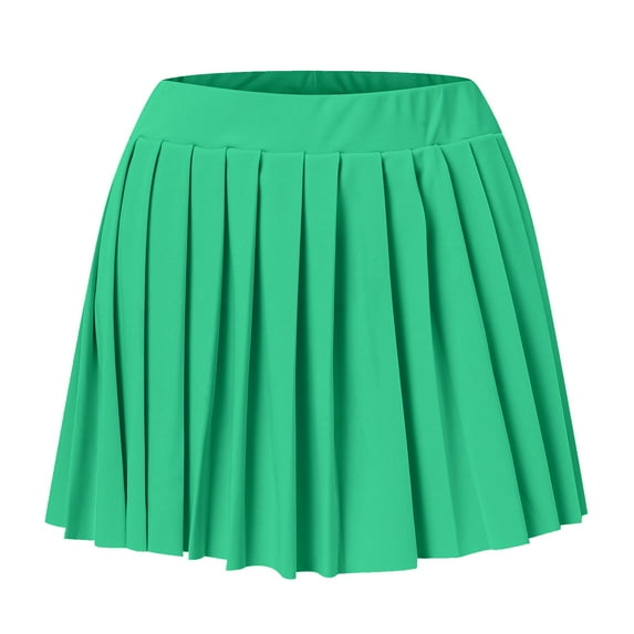 Aayomet Tennis Skirt Brown Leather Skirts for Women Mini Skirts for Women New Winter Skirts for Women,Green L