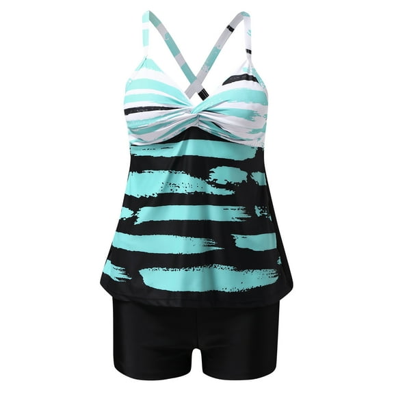 Aayomet Thong Bikini Swimsuit For Women Two Bikini Pieces Bathing Women Sport Swimwear Push Bandage Swim Set Bandeau Swimsuits,Green XL