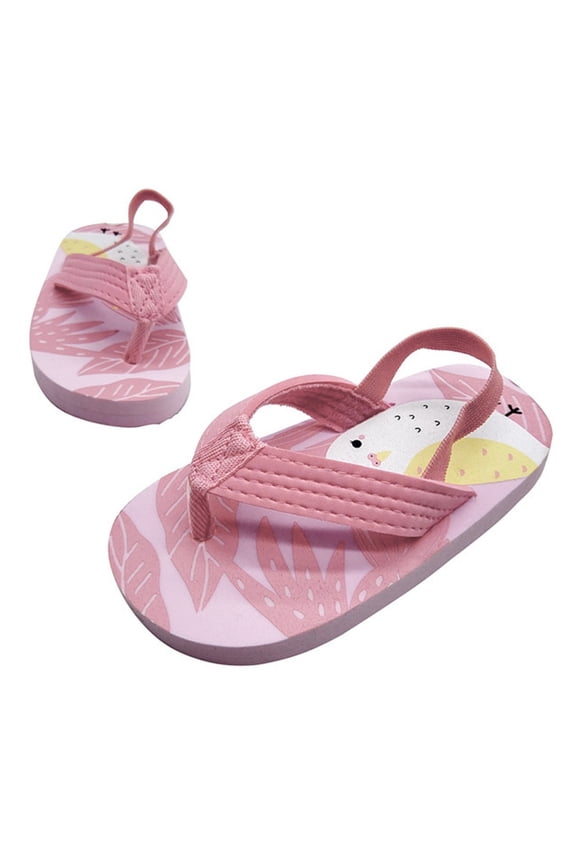 Toddler Eva Elastic Beach Shoes Girls Shoes Strap Flops Boys Flip For Kids Sandals With Cute Toddler Girl Sandals,Watermelon Red 11