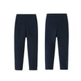 thumbnail image 1 of Aayomet Toddler Girl Leggings Girls Leggings Cotton Full Length Stretchy Kids Pants Footless (Navy,10-12 Years), 1 of 4