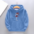 thumbnail image 1 of Aayomet Toddler Kids Christmas Hoodies Little Girls Boys Santa Claus Shirts Cute Xmas Graphic Pullover Top (Sky Blue, 6-8 Years), 1 of 2