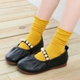 thumbnail image 1 of Aayomet Toddler Pearl Girl Dress Shoes Girl Ballet Party School Shoes Wedding Toddler Shoes Girls,Black 13.5, 1 of 5