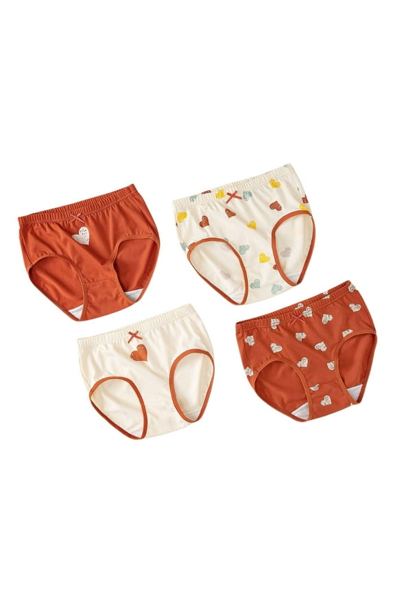 Toddler Training Underwear Girls Girls Boyshorts & Hipsters, Moisture-Wicking Stretch Underwear (Red,3-4 Years)