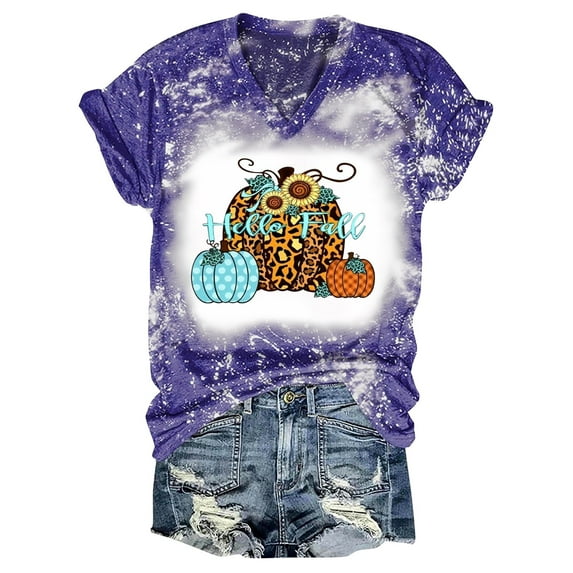 Aayomet Tops For Women Casual Fall Women's Crewneck Slim Fitted Short Sleeve T-Shirt Stretchy Bodycon Basic Tee Tops,Blue S