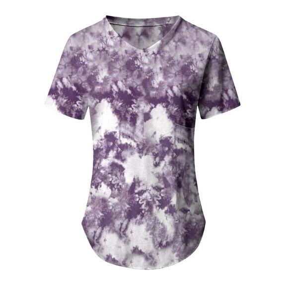 Aayomet Tops For Women Casual Fall Womens Loose Fit Tshirts Short Sleeve Summer Tops Casual Workout Yoga Tunic T Shirts Tops,Multicolor 5XL