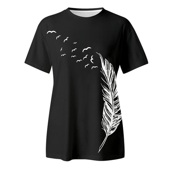 Aayomet Tops For Women Casual Women's Casual Crewneck Short Sleeve Oversized T Shirt Rainbow Graphic Tees,White XXL