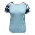 thumbnail image 1 of Aayomet Tops For Women Women's Casual Short Sleeve Round Neck Slim Fit Tee T Shirt Tops,Blue S, 1 of 4