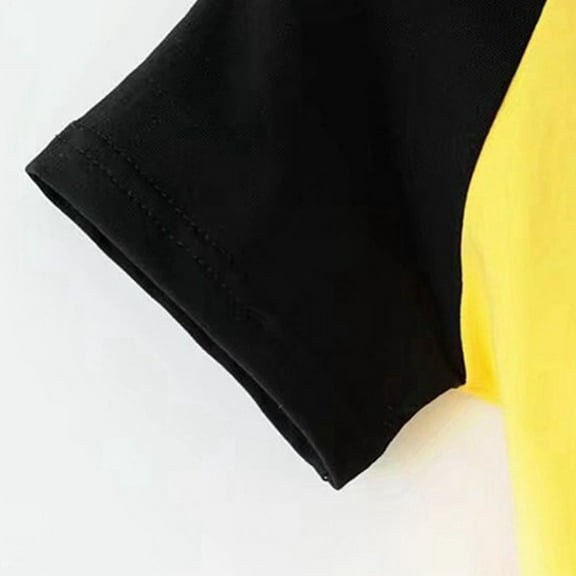 Aayomet Tops For Women Women's Solid Basic Tee Round Neck Short Sleeve Slim Fit T-Shirt Tops,Yellow M