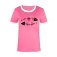 thumbnail image 1 of Aayomet Tops For Women Womens Summer Tops Casual Loose Batwing Short Sleeve Tees Shirts,Pink XXL, 1 of 3