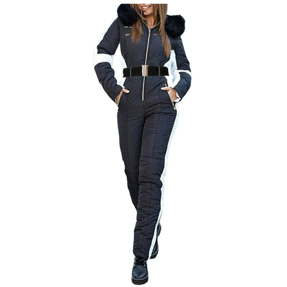 Aayomet Trench Coats For Women Women's Waterproof Ski Jacket Windproof Winter Snow Coat Mountain Snowboarding Jackets Outdoor Parka,Black XXL