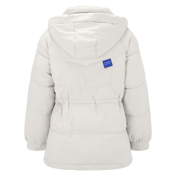 Aayomet Trench Coats For Women Womens Warm Puffer Down Jacket Hooded Winter Lightweight Mid Quilted Coat with Pockets,A S