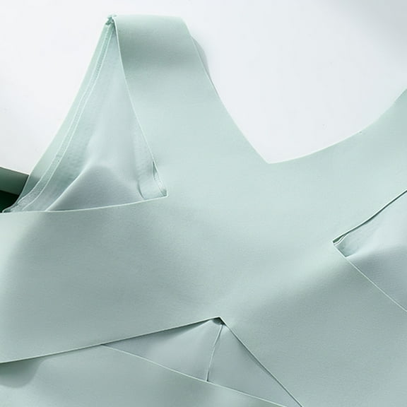 Aayomet Underwire Bra Women's Underwire Unlined Bra Minimizers Non-Padded Bra Full Coverage Lace Mesh Sheer Plus Size Bra,Green L