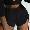 thumbnail image 1 of Aayomet Up For Swimwear Beach Wrap Cover Pants Cover Drawstring Ups Up Women Shorts Ruffle Wraps Side Swim Bottoms Full Coverage,Black Medium, 1 of 5
