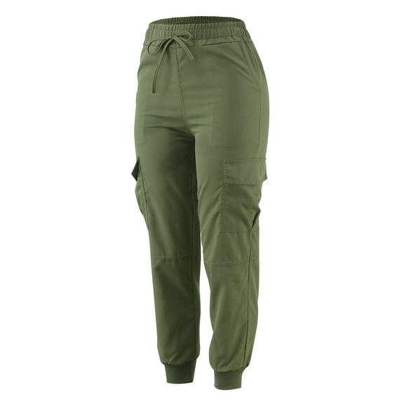 Aayomet Wide Leg Sweatpants Women Women’s Lined Sweatpants Baggy Cinch Bottom Lounge Pants Drawstring Casual Joggers with Pockets,Army Green M