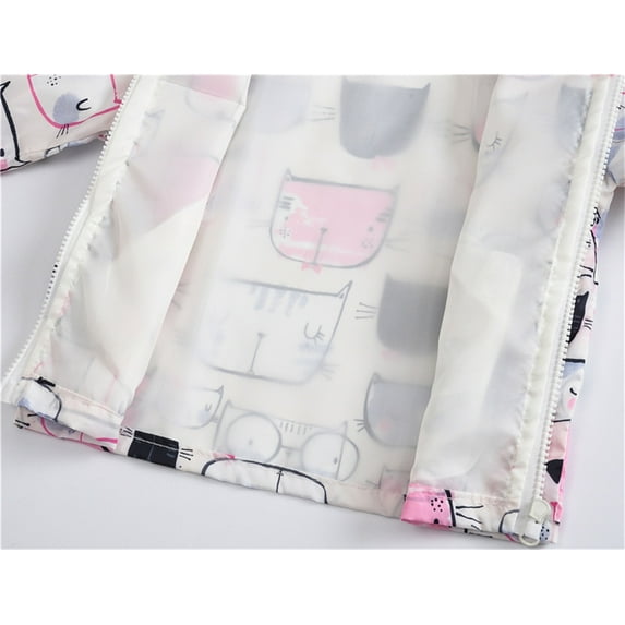 Aayomet Winter Coat Girls Winter Coats Heavyweight Medium Length Warm Jacket With Removable Collar Hooded,Pink 18-24 Months