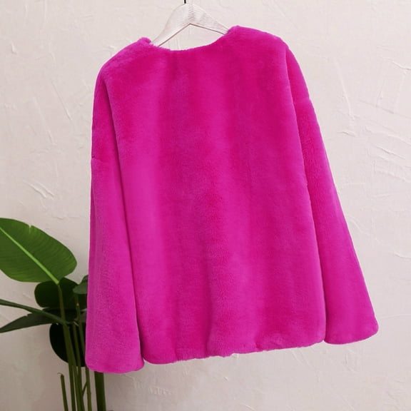 "Aayomet Winter Coat Women Swing Double Pea Coat Winter Long Overcoat Jacket,Hot Pink M"