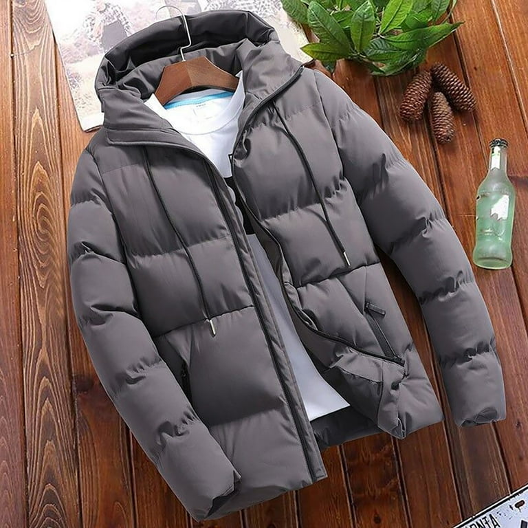 Oversized Fit Puffer Jacket - Black - Men