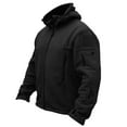 thumbnail image 1 of Aayomet Winter Coats For Men Big And Tall Hoodies for Men Zip Up Heavyweight Sweatshirt - Full Zip Sherpa Lined Jacket,Black 3XL, 1 of 3