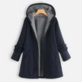 thumbnail image 1 of Aayomet Winter Coats For Women Women Light Rain Jacket Waterproof Active Outdoor Trench Raincoat with Hood Lightweight Plus Size for Girls,Navy 5XL, 1 of 4