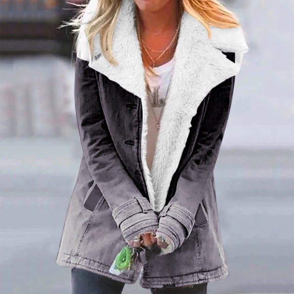 Aayomet Winter Coats For Women Women's Lightweight Water-Resistant Longer Length Cocoon Puffer Coat,Gray 3XL