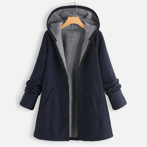 Aayomet Winter Coats For Women Women's Waterproof Rain Jacket Lightweight Hooded Raincoat for Hiking Travel Outdoor,Navy 4XL