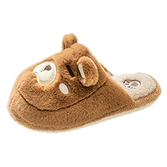 Aayomet Winter Fuzzy Slippers for Women Fluffy Open Toe House Shoes Indoor Outdoor Slide Slipper,A 41