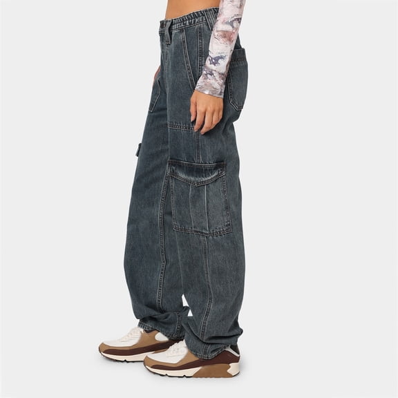 Aayomet Women Jeans Tall Women's Pull-on Denim Jegging,Blue L