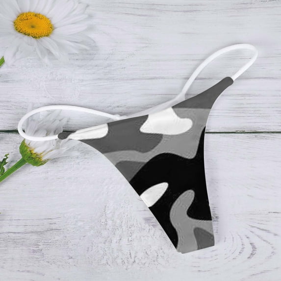 Aayomet Women Panties Cotton Bikini Out Underwear Panties Lace Crochet Lace Up For Women Panty Hollow,Gray M