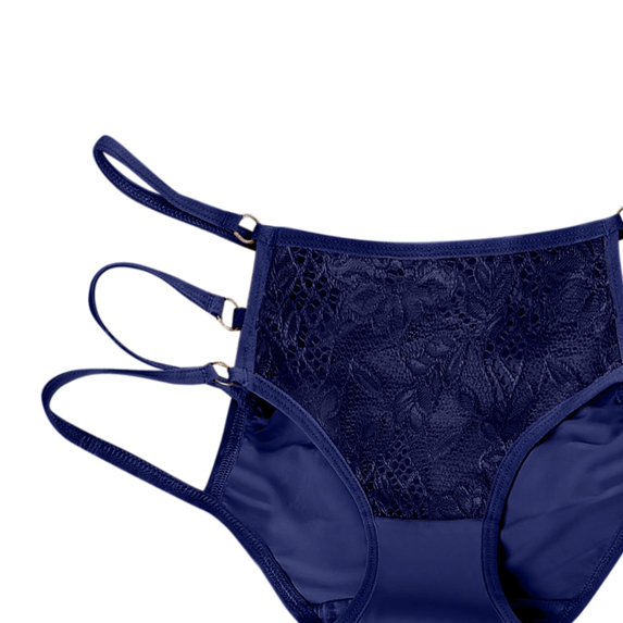 "Aayomet Women Panties Cotton Underwear Waist T Bow Pants Lace Lace Lace Low Lingerie Fashion Underwear Women's Panties,Blue One Size"