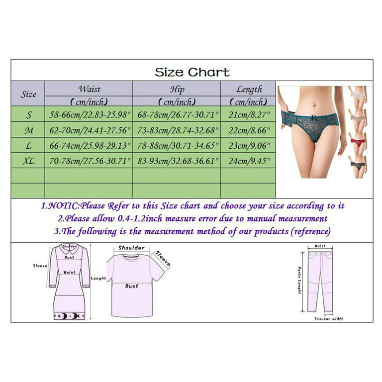 Aayomet Women's Brief Underwear Medium Waist High End Lace Pants