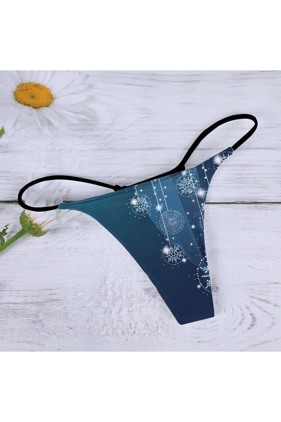 Women Panties Seamless Women Thong G String Cotton Thongs Panties V Waist Female Underpants Pantys Lingerie,Blue XXL