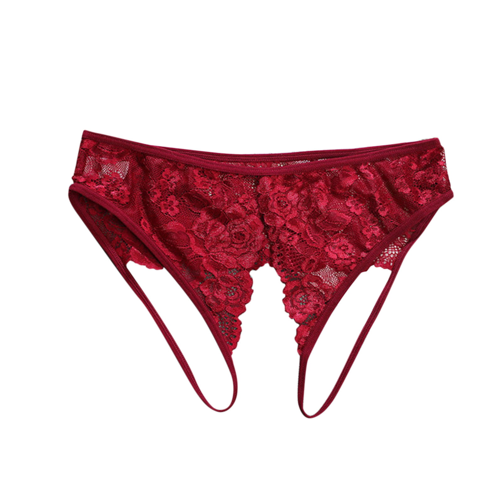 Cathalem 100 Percent Cotton Underwear Women Women Low Waist Thin G String  Underwear Comfortable Lingerie Postpartum Panties Underpants Red Large 