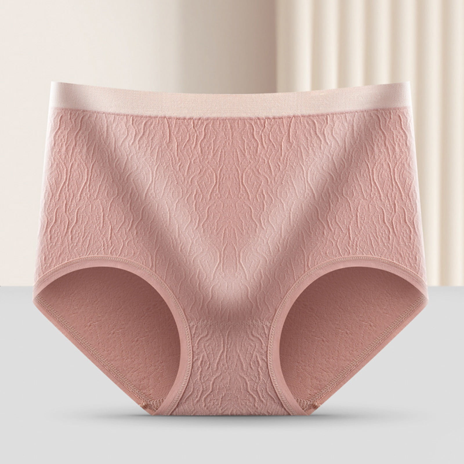 Aayomet Cotton Bikini Underwear for Women and Hip Lifting Seamless Pattern  Underwear (Pink, XL)