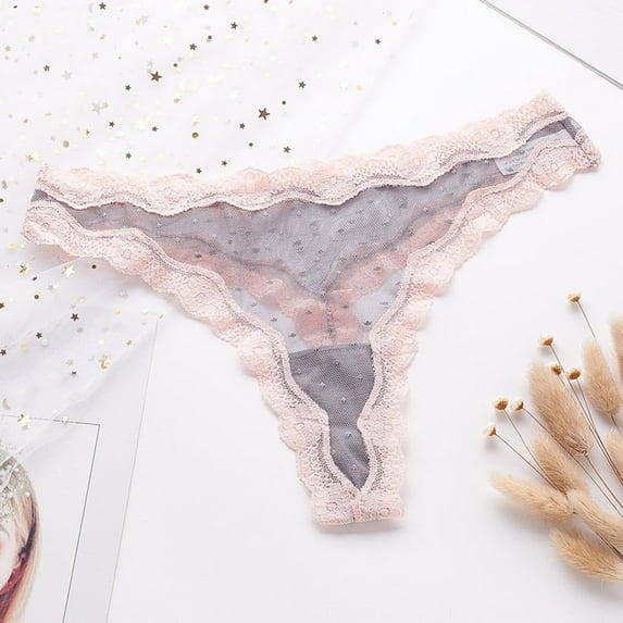 Aayomet Women'S Panties Womes Lace Underwear Panties Soft SeamlessTrim Briefs Hipster Panties For Ladies,Grey M