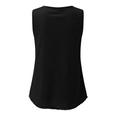 Aayomet Women'S Summer Tank Top Women's Tank Tops Ribbed Seamless Workout Exercise Shirts Yoga Crop Tops,Black L