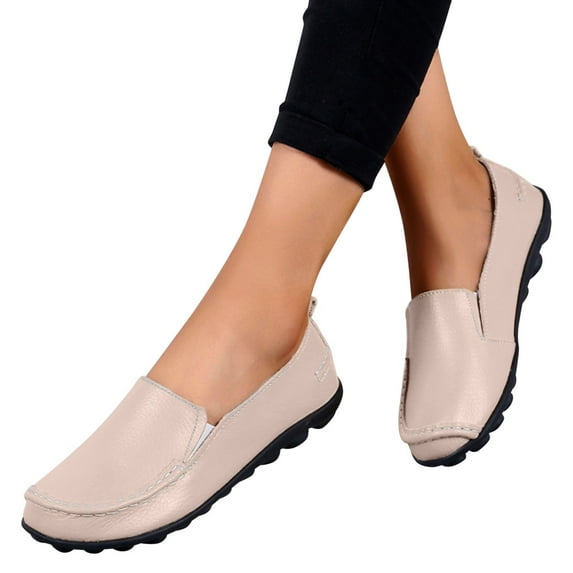 Aayomet Women Shoes Wide Width Casual Fashion Womens Breathable Lace Up Shoes Casual Shoes,Beige 8.5