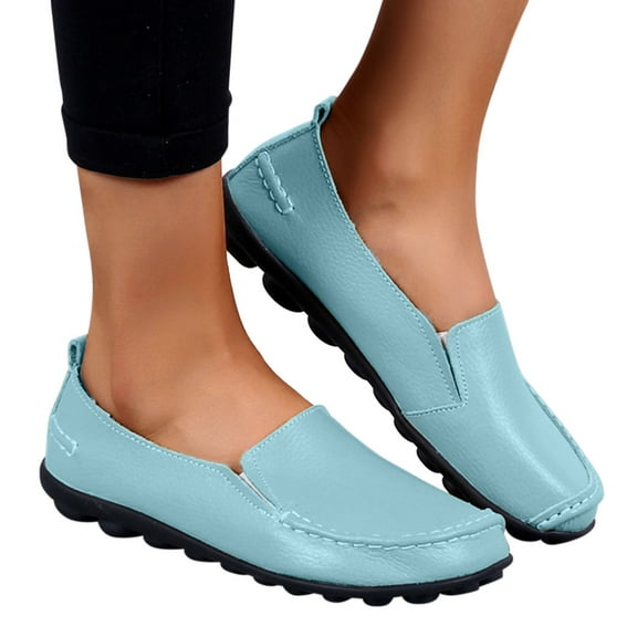 Aayomet Women Shoes Wide Width Casual Fashion Womens Breathable Lace Up Shoes Casual Shoes,Light Blue 8.5