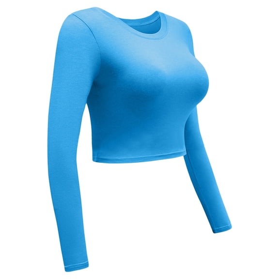 Aayomet Women Tops Womens Long Sleeve Mesh Srtipe Blouse Shirt Cold Shoulder Scoop Neck Zipper Casual Pullover T-Shirt,Blue S