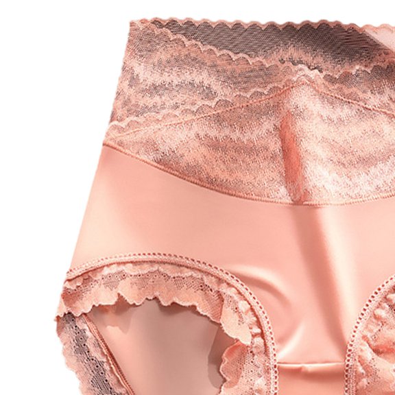 Aayomet Women Underpants Briefs Womens High Waist Mesh Underwear Womens Underwear Comfortable Lace Thong,Watermelon Red XL