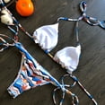 thumbnail image 1 of Aayomet Women's Bikini Swimsuits Women Bandeau Bandage Bikini Set Push-Up Brazilian Swimwear Beachwear Swimsuit,Blue M, 1 of 4