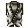 thumbnail image 1 of Aayomet Women's Cardigan 2023 Knit Sweater Vest Tunic Sleeveless Top (Black, XXL), 1 of 5