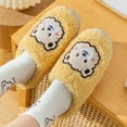thumbnail image 1 of Aayomet Women's Slippers And Winter Indoor Fashion Comfortable Indoor And Outdoor Cartoon Cute Flat Bottom Warm Non (Yellow, 7), 1 of 4