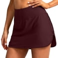 thumbnail image 1 of Aayomet Women's Solid&Leaf&Leopard&Print Swim Skirt High Waisted Bathing Suit Skirt Bikini Womens Boy Shorts Swim Bottoms, Medium, 1 of 5