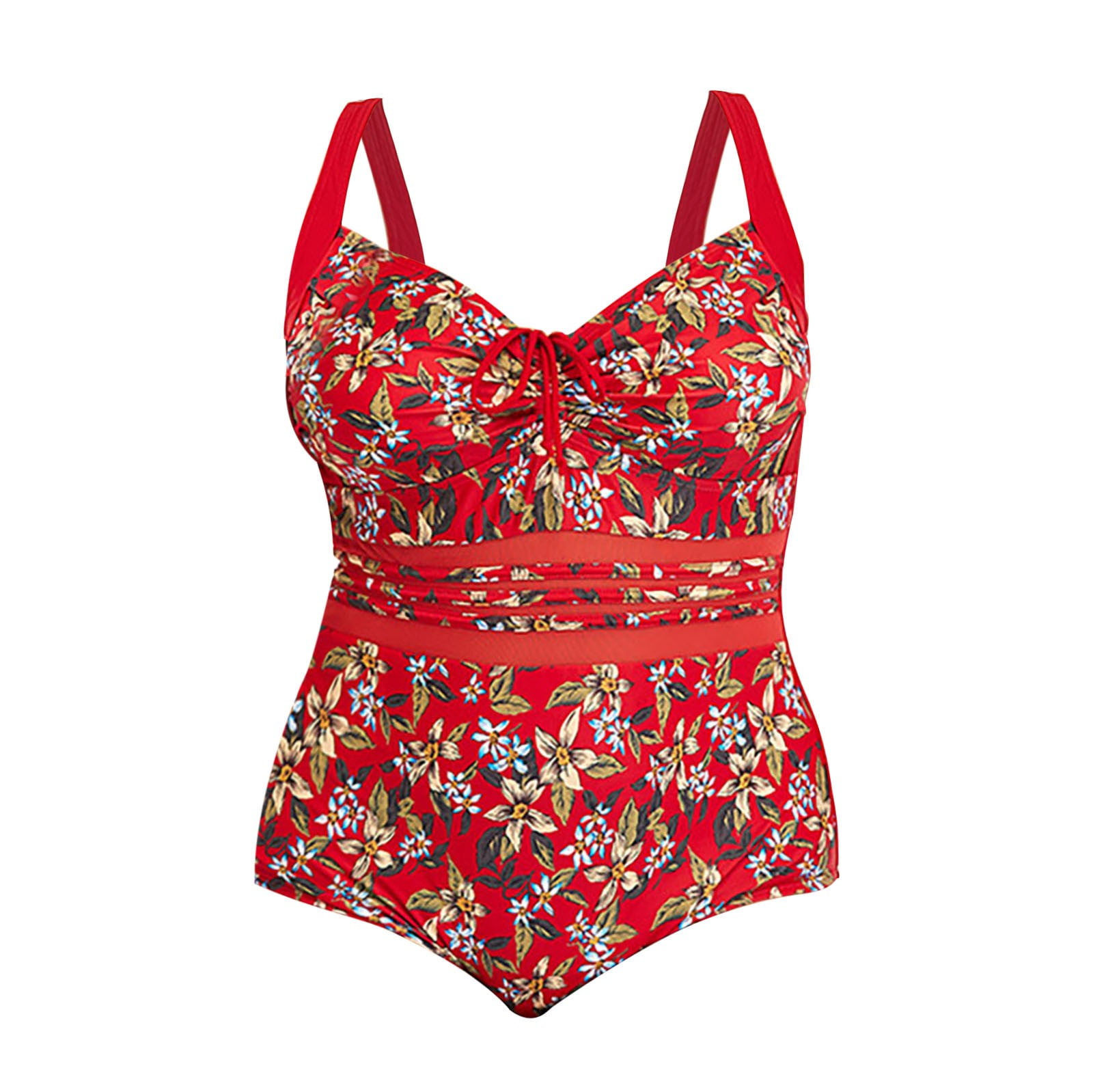 Medium Bathing Suit Tomato Red Wrap Around Swimsuit Classic Womens Swi –  hisOpal art~swimwear~fashion