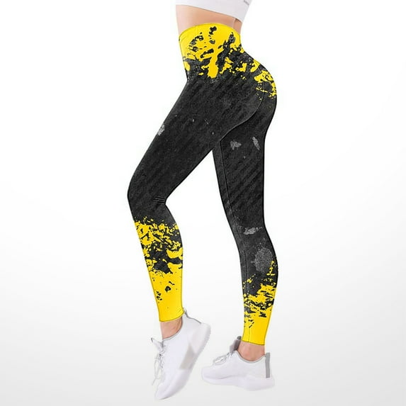 Aayomet Women's Yoga Leggings Pants for Womens Tights Compression Yoga Fitness High Waist Leggings (Black, M)
