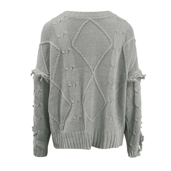 Aayomet Womens Cardigan Sweaters Women's Lightweight Crewneck Cardigan Sweater (Available in Plus Size),Gray S-3XL